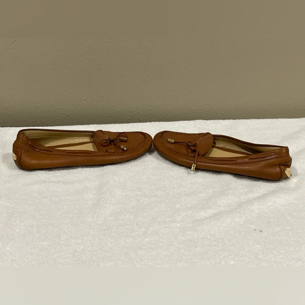 Michael Kors Genuine Leather Loafers In Camel Color Size‎ 7.5